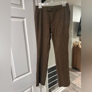 Ralph Lauren Women's Wool Olive Cropped Pants